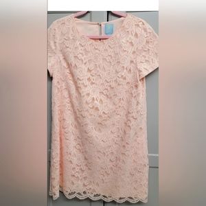Light pink Cece lace shift dress